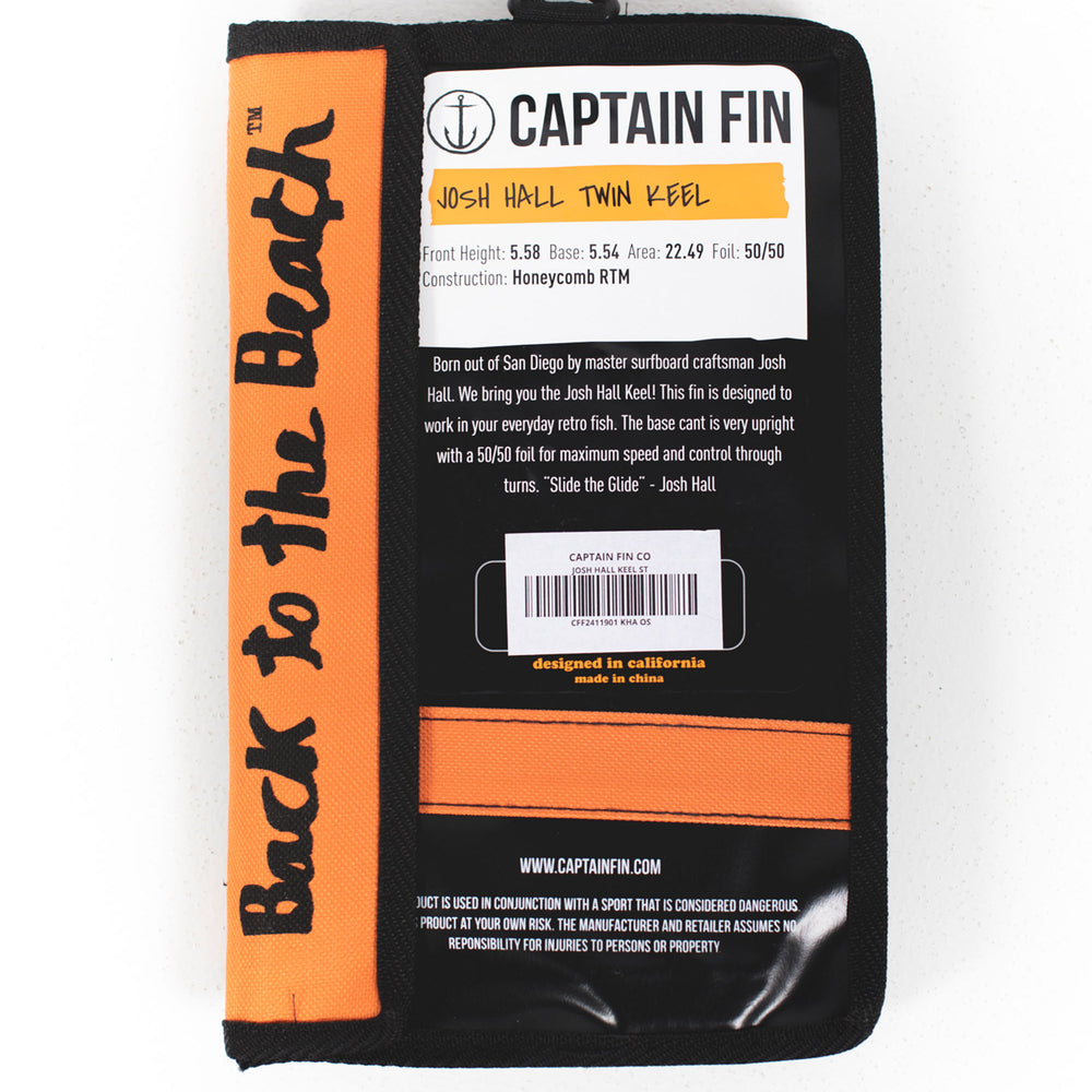 
                      
                        CAPTAIN FIN - Josh Hall - Keel ST Kha - 5.58 - 2 fins
                      
                    