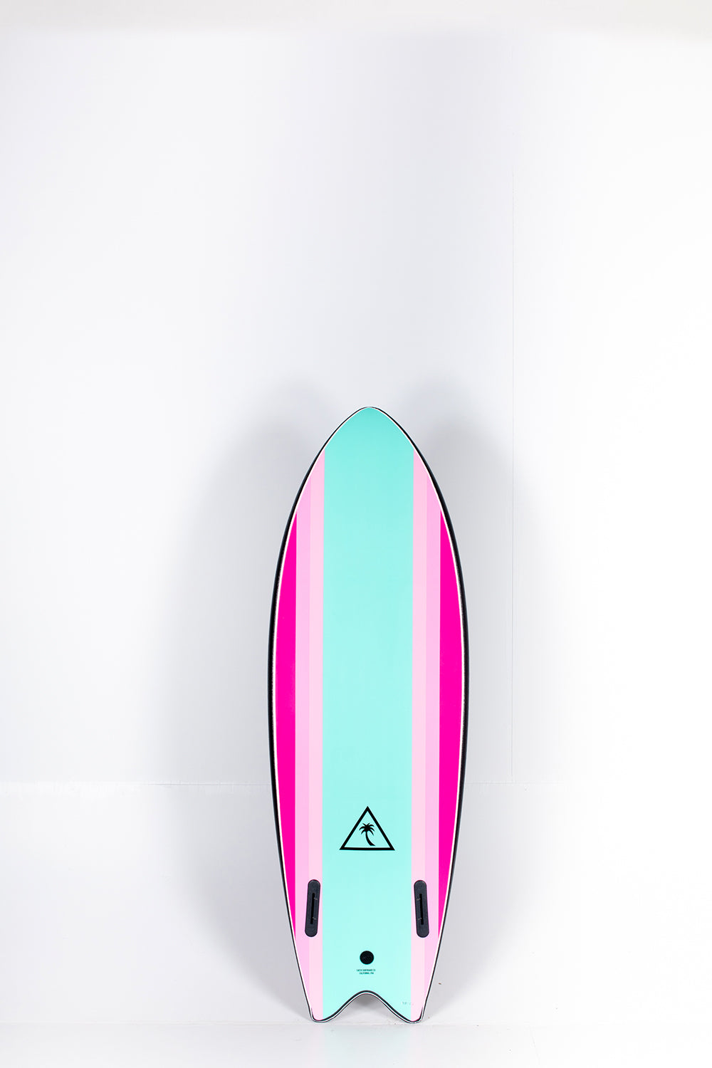 Pukas Surf Shop - Catch Surf - RETRO FISH TWIN FIN Black Turquoise - 5’6” x 21.65” x 2.95” x 45l.