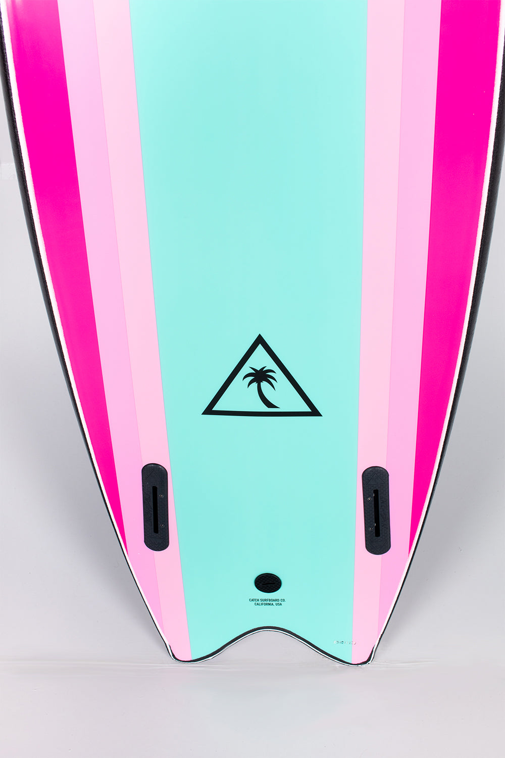Catch Surf - RETRO FISH TWIN FIN Black Turquoise | Buy at PUKAS SURF SHOP