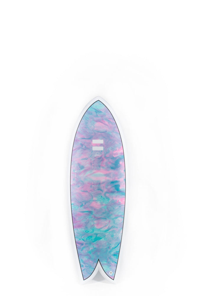 Pukas Surf Shop - Indio Surfboards - DAB Swirl Effect Blue Purple - 5’11” x 21 1/4 x 2 5/8 x 39.9L.