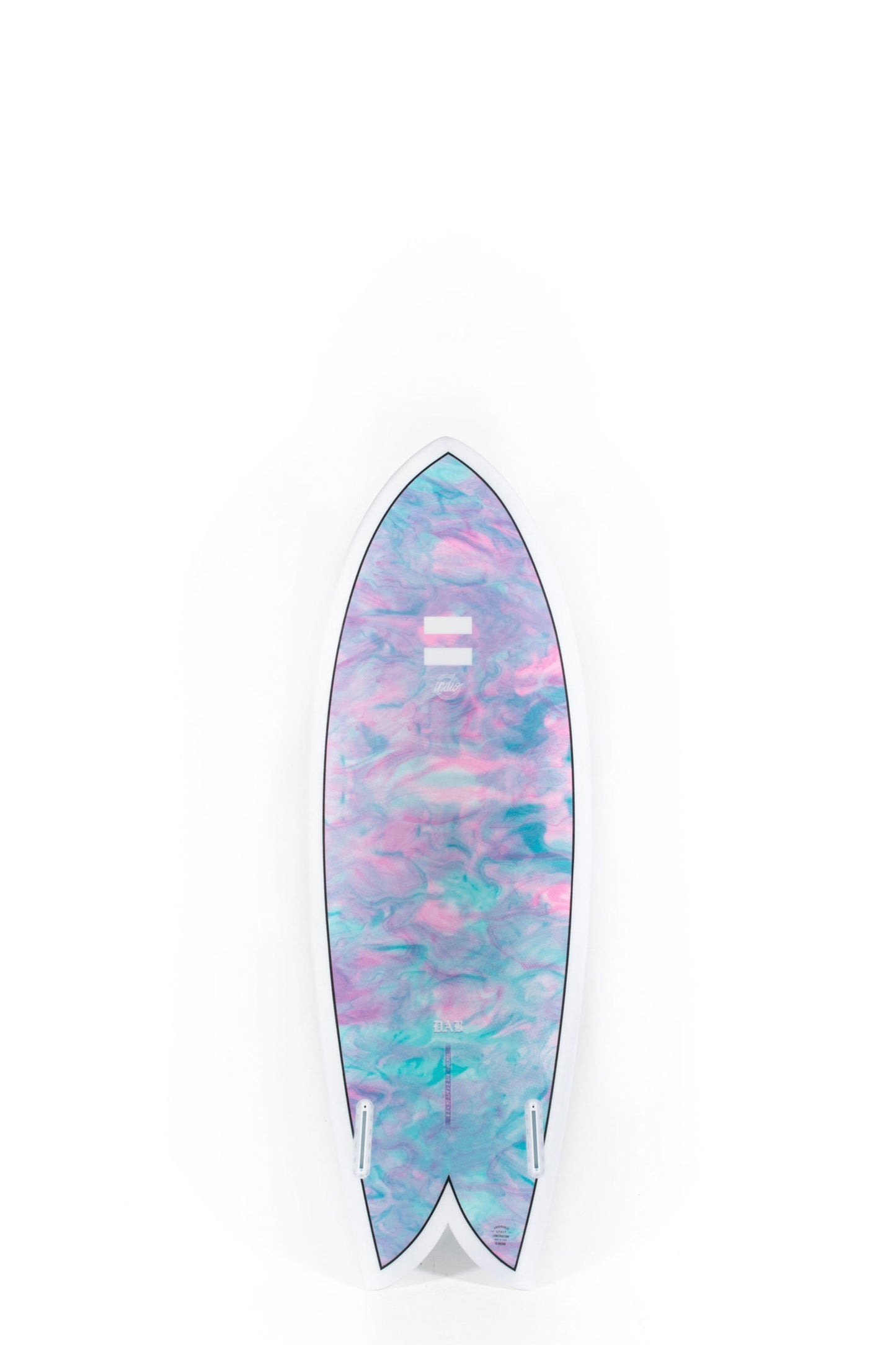 Pukas Surf Shop - Indio Surfboards - DAB Swirl Effect Blue Purple - 5’11” x 21 1/4 x 2 5/8 x 39.9L.