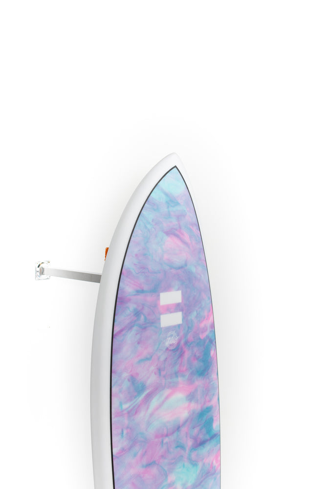 
                  
                    Pukas Surf Shop - Indio Surfboards - DAB Swirl Effect Blue Purple - 5’11” x 21 1/4 x 2 5/8 x 39.9L.
                  
                