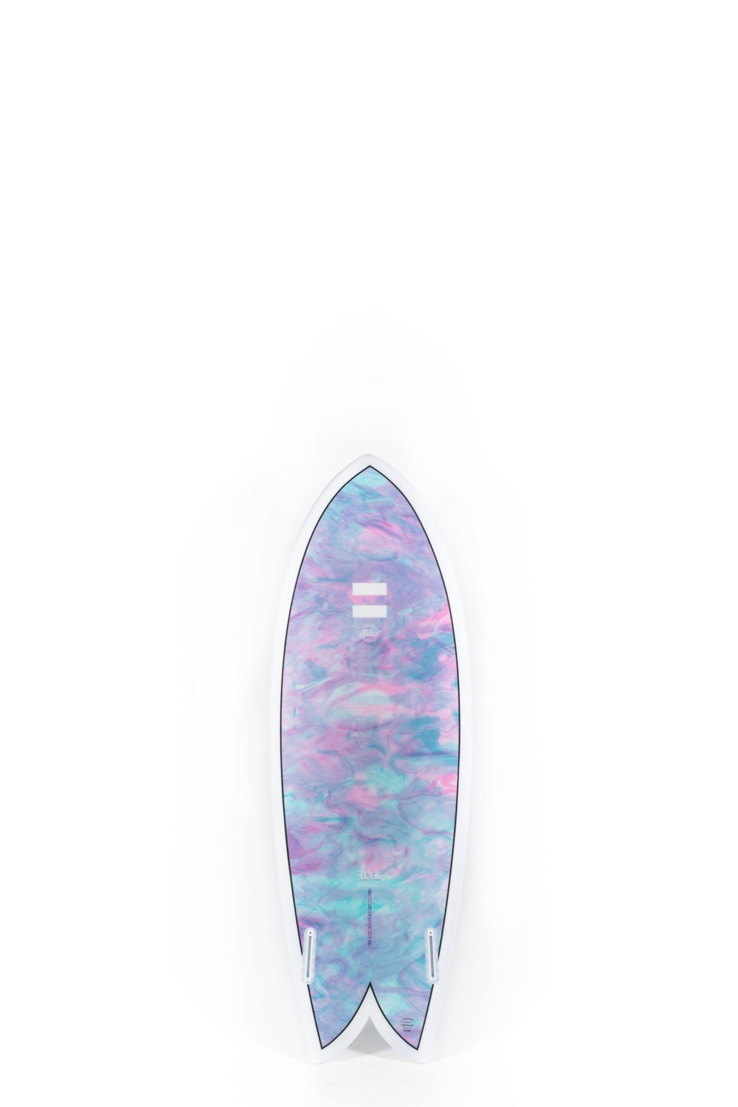 Pukas Surf Shop - Indio Surfboards - DAB Swirl Effect Blue Purple - 5’3” x 20 3/4 x 2 3/8 x 30.92L.
