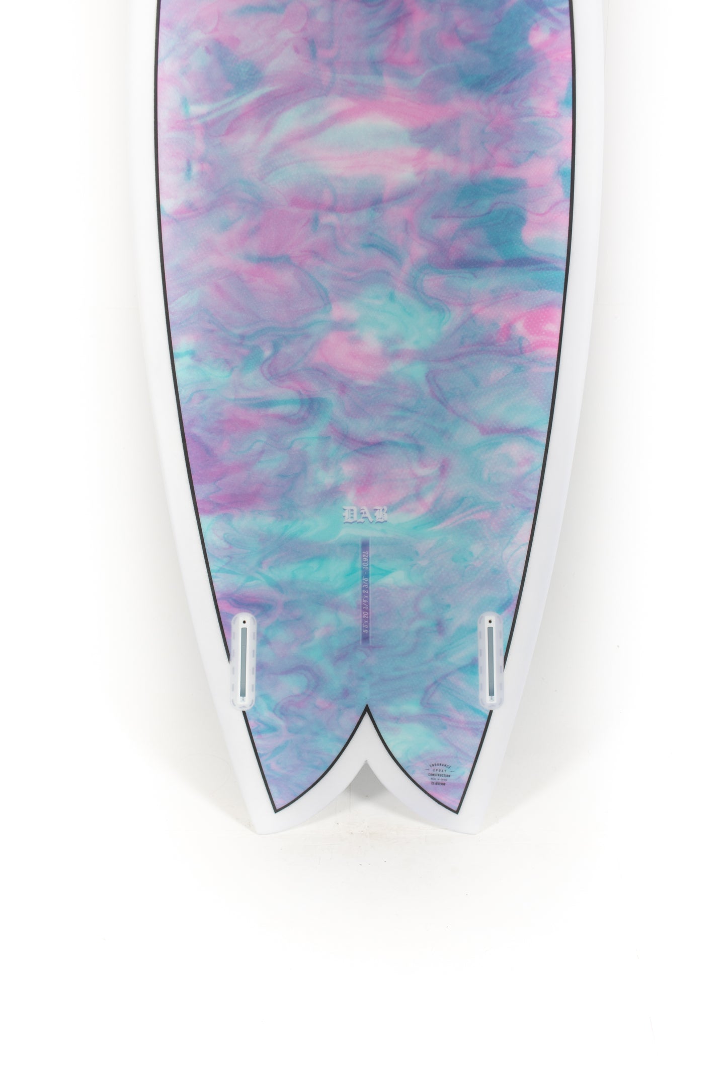 
                  
                    Pukas Surf Shop - Indio Surfboards - DAB Swirl Effect Blue Purple - 5’3” x 20 3/4 x 2 3/8 x 30.92L.
                  
                