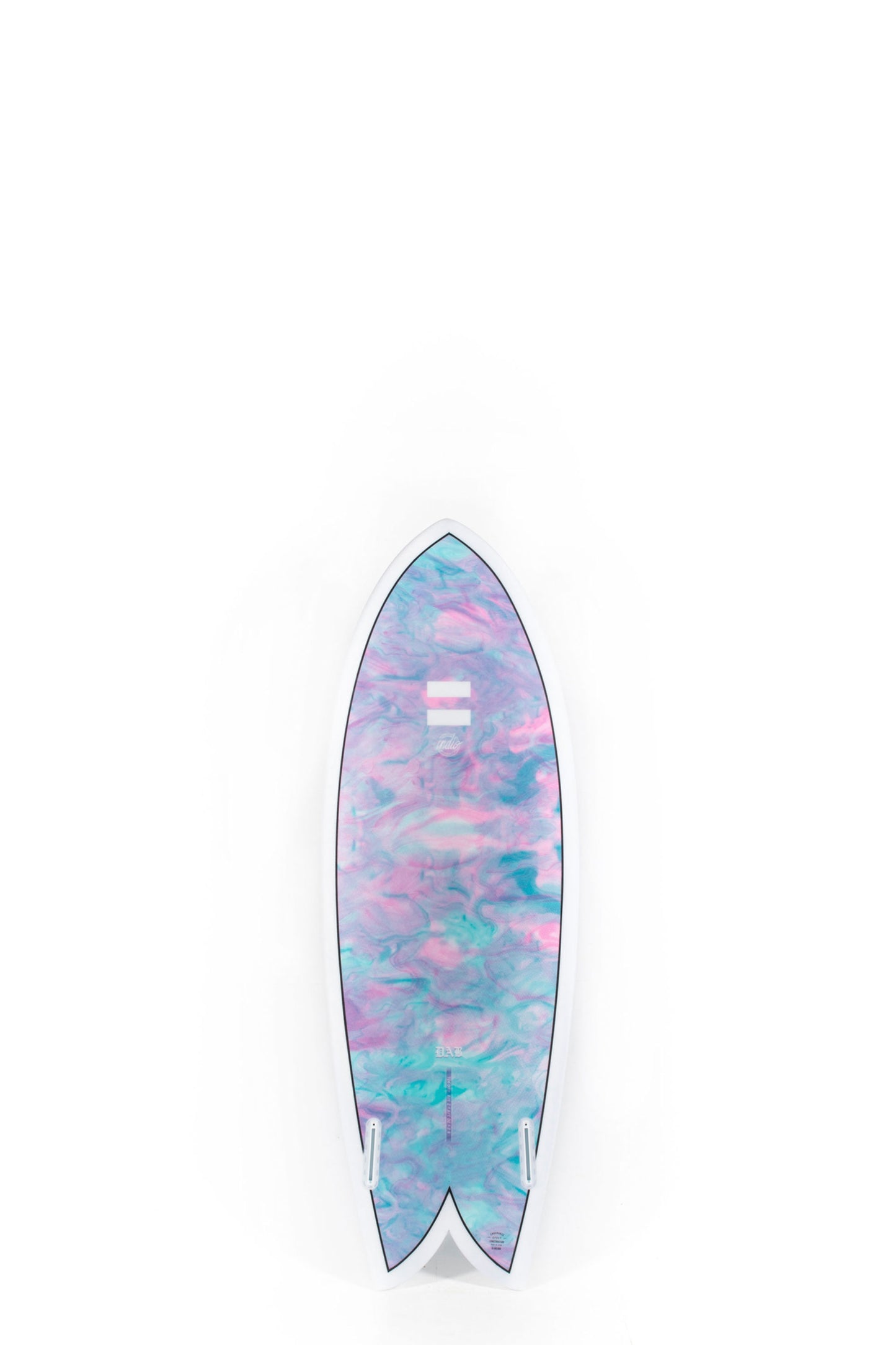 Pukas Surf Shop - Indio Surfboards - DAB Swirl Effect Blue Purple - 5’5” x 20 7/8 x 2 1/2 x 33.5L.
