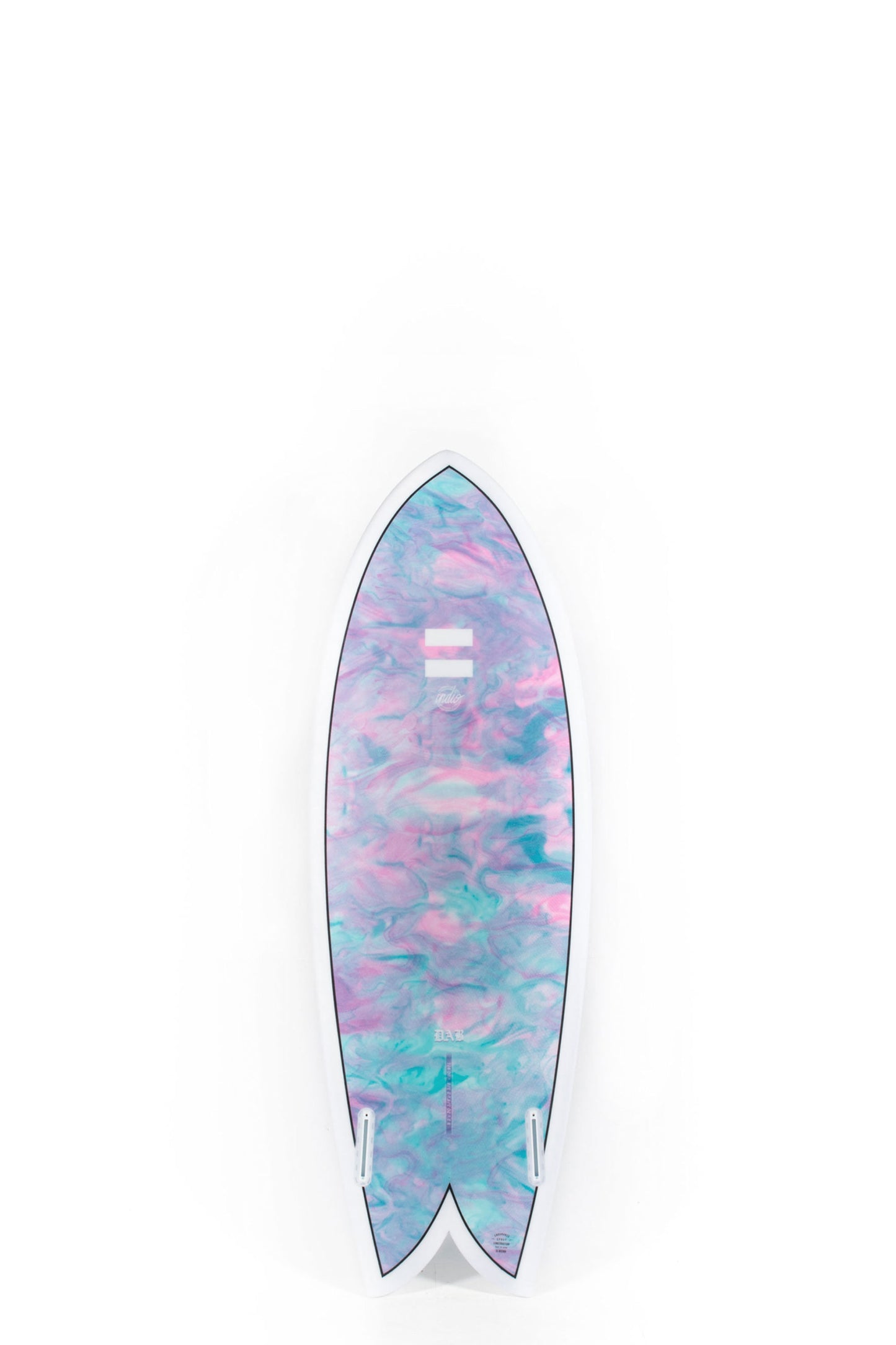Pukas Surf Shop - Indio Surfboards - DAB Swirl Effect Blue Purple - 5’9” x 21 1/8 x 2 9/16 x 37.6L.