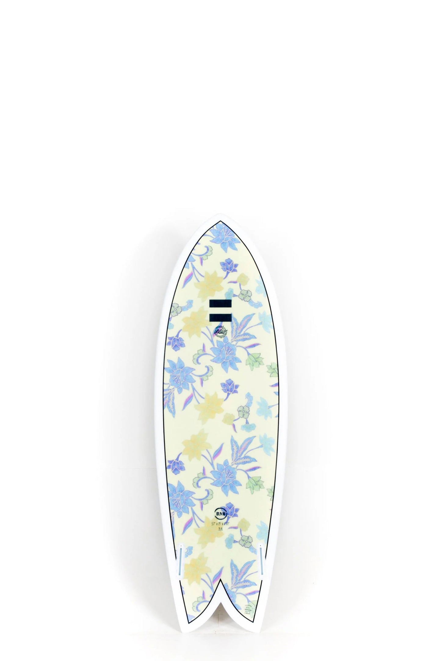 
                  
                    Indio Surfboards - DAB Flowers - 5’11” x 21 1/4 x 2 5/8 x 39.9L.
                  
                