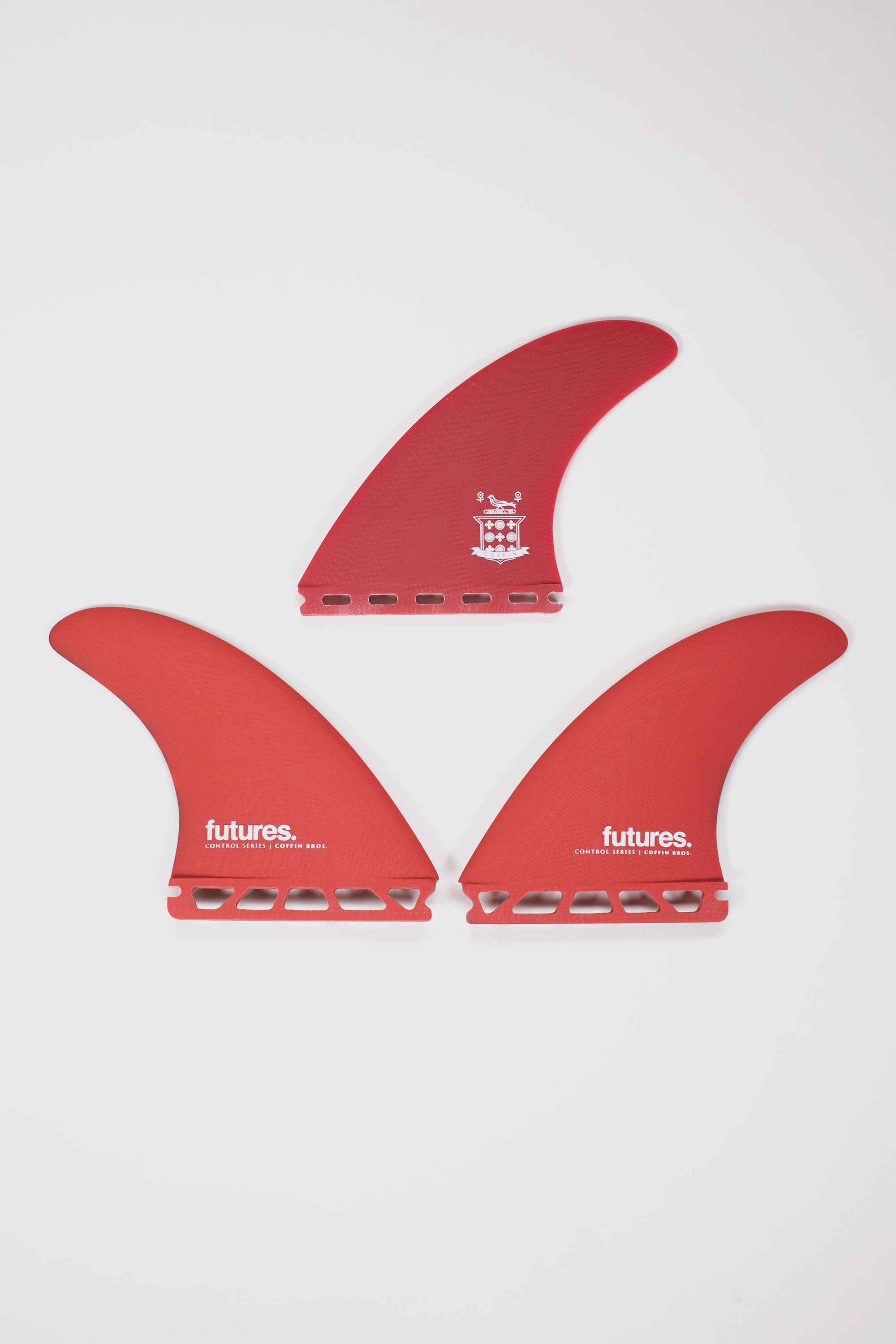 futures フィン COFFIN BROS F.GLASS MEDIUM Futures Coffin Bros Fiberglass Tri Surfboard Fins - Medium