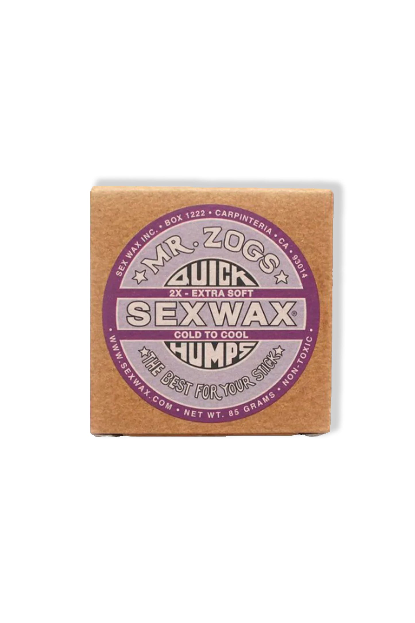 Sex Wax Quick Humps Single Bar Extra Soft Cold Water Wax Purple