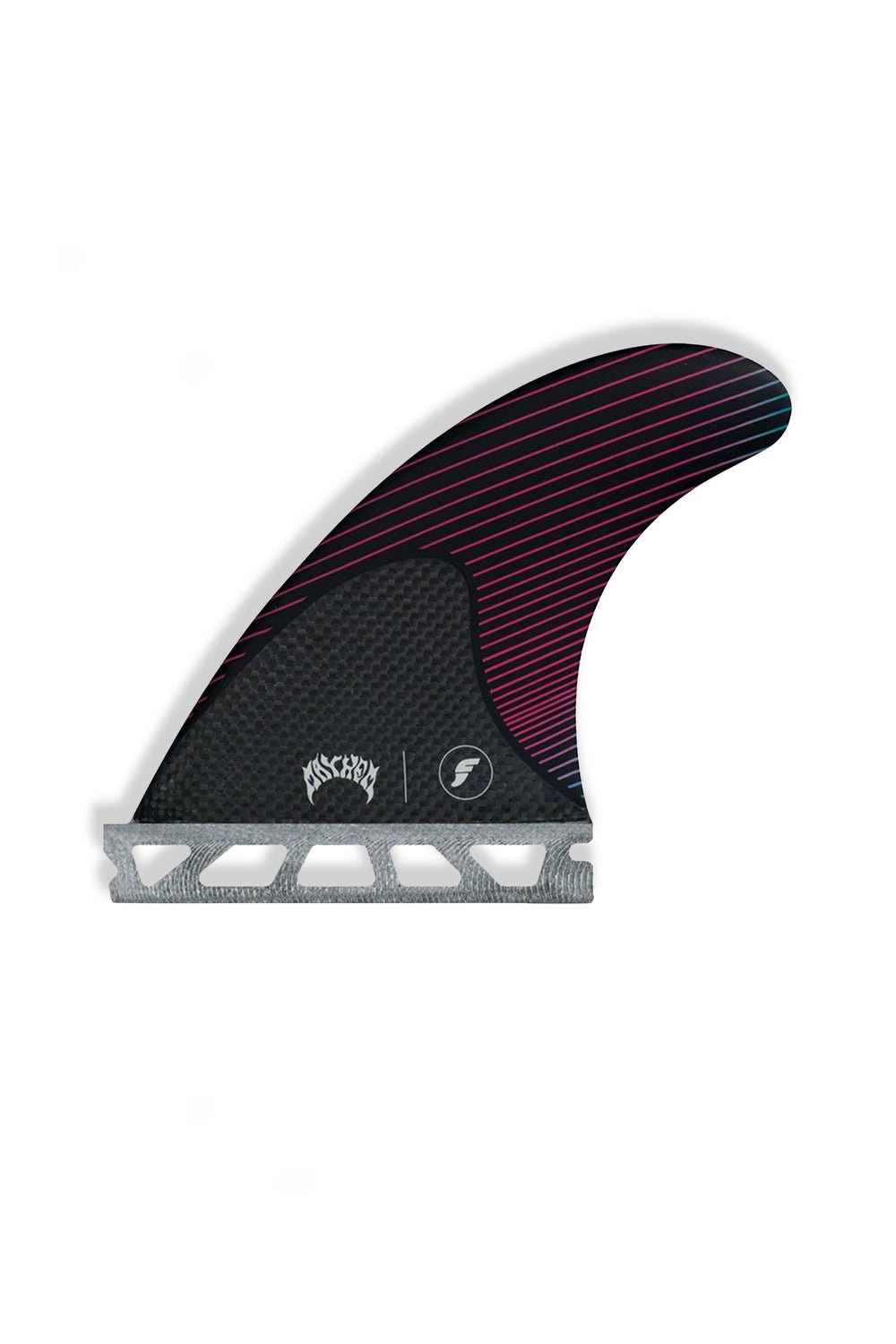 pukas-surf-shop-futures-fins-Mayhem-L-Honeycomb_Carbon-pink-teal